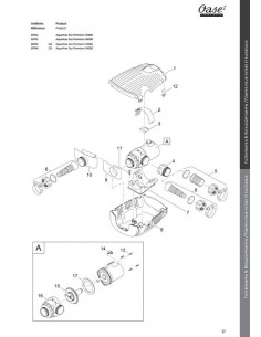 Pompe Aquamax Eco Premium 12000 Oase (pièces détachées)