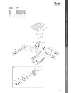 Pompe Aquamax Eco Premium 4000 Oase (pièces détachées)