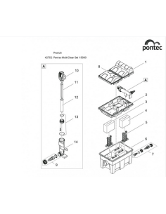 Multiclear Set 15000 Pontec (pièces détachées)